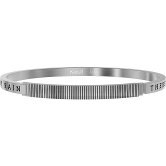 1 - Kidult man bracelet "There's always a rainbow", steel and striped plate 732041L Philosophy