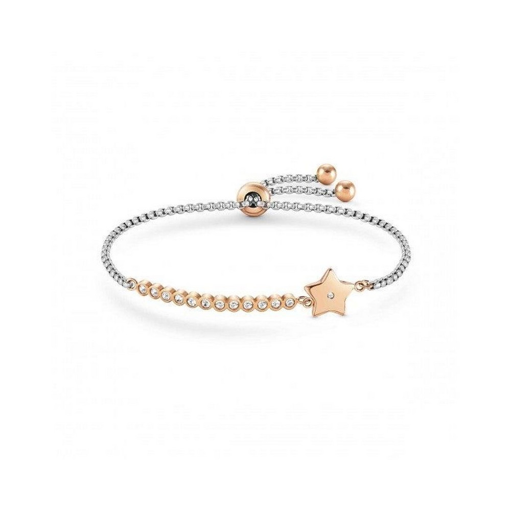 1 - Bracciale donna stella acciaio e cristalli, Nomination Milleluci 028009/023