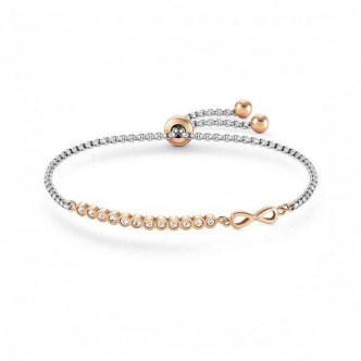 1 - Infinity steel woman bracelet and crystals, Nomination Milleluci 028009/024