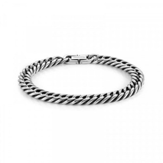 1 - Bracciale uomo catena groumette acciaio brunito Nomination Beyond 028902/036