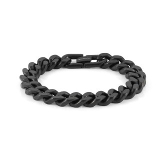 1 - Bracciale uomo catena groumette acciaio Pvd nero Nomination Beyond 028907/036