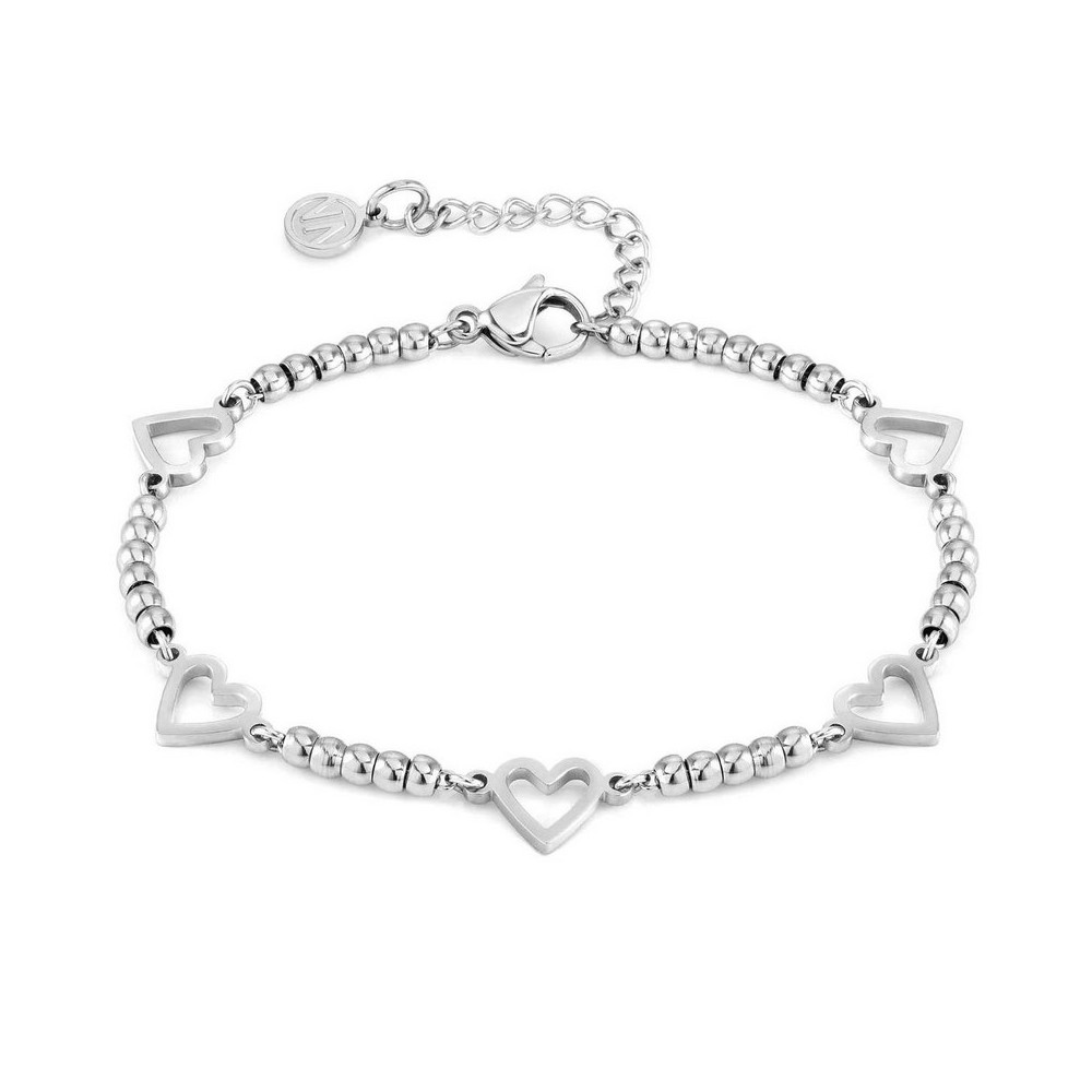 1 - Woman bracelet Heart steel Nomination Motifs 029000/004