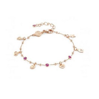 1 - Woman bracelet with 925 rosy silver pendants Nomination Melodie Happy 147720/078