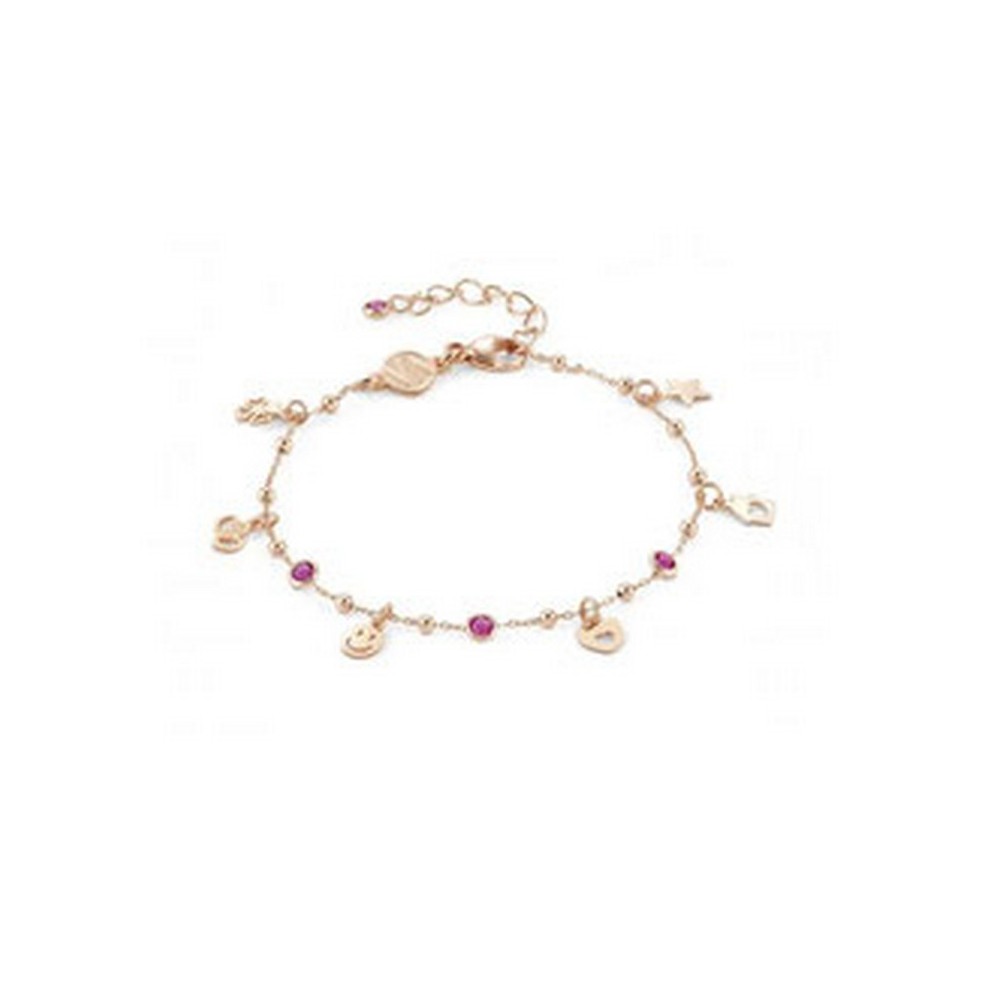 1 - Woman bracelet with 925 rosy silver pendants Nomination Melodie Happy 147720/078