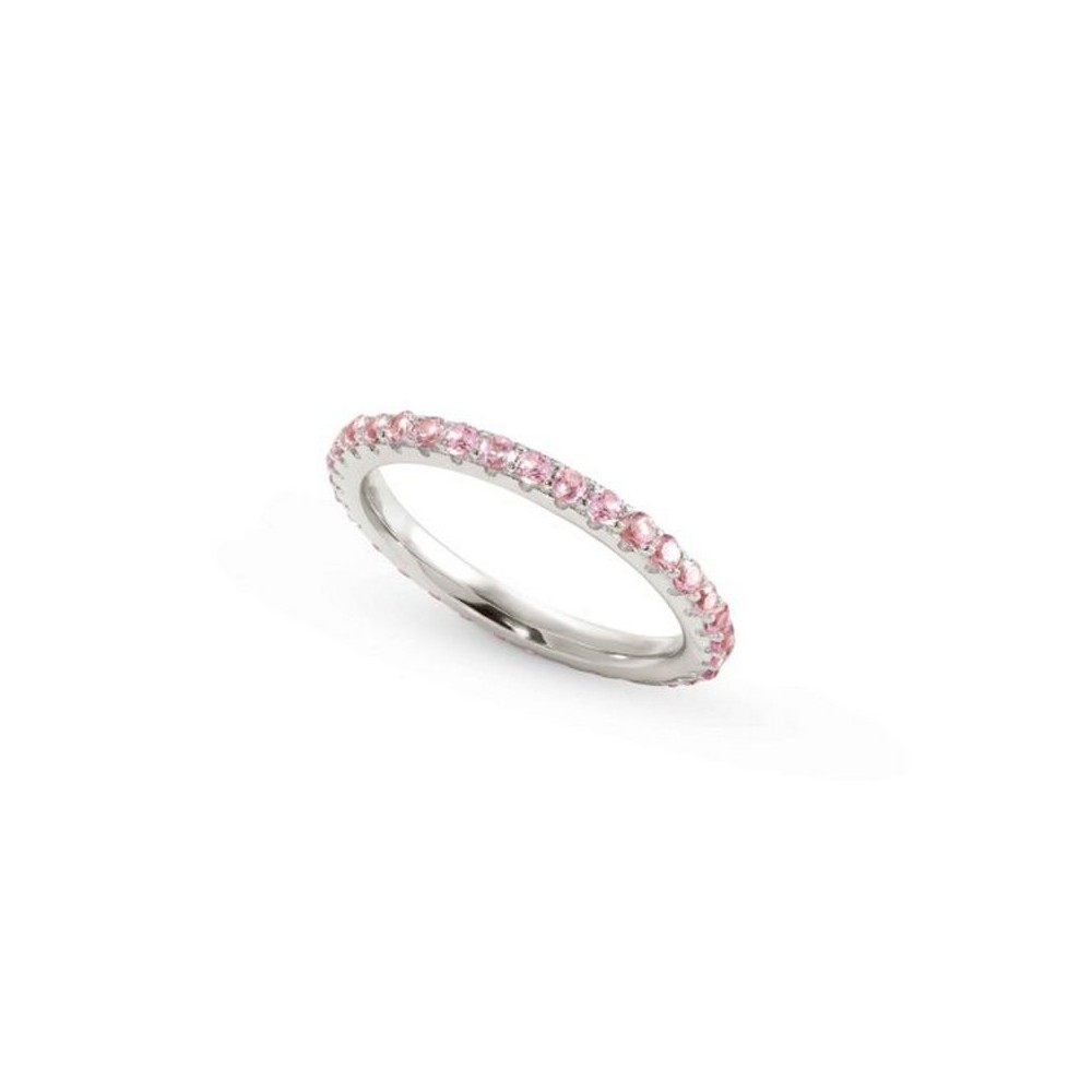 1 - Eternity ring for women 925 silver and pink zircons size 11 Nomination Lovelight 149700/017/004