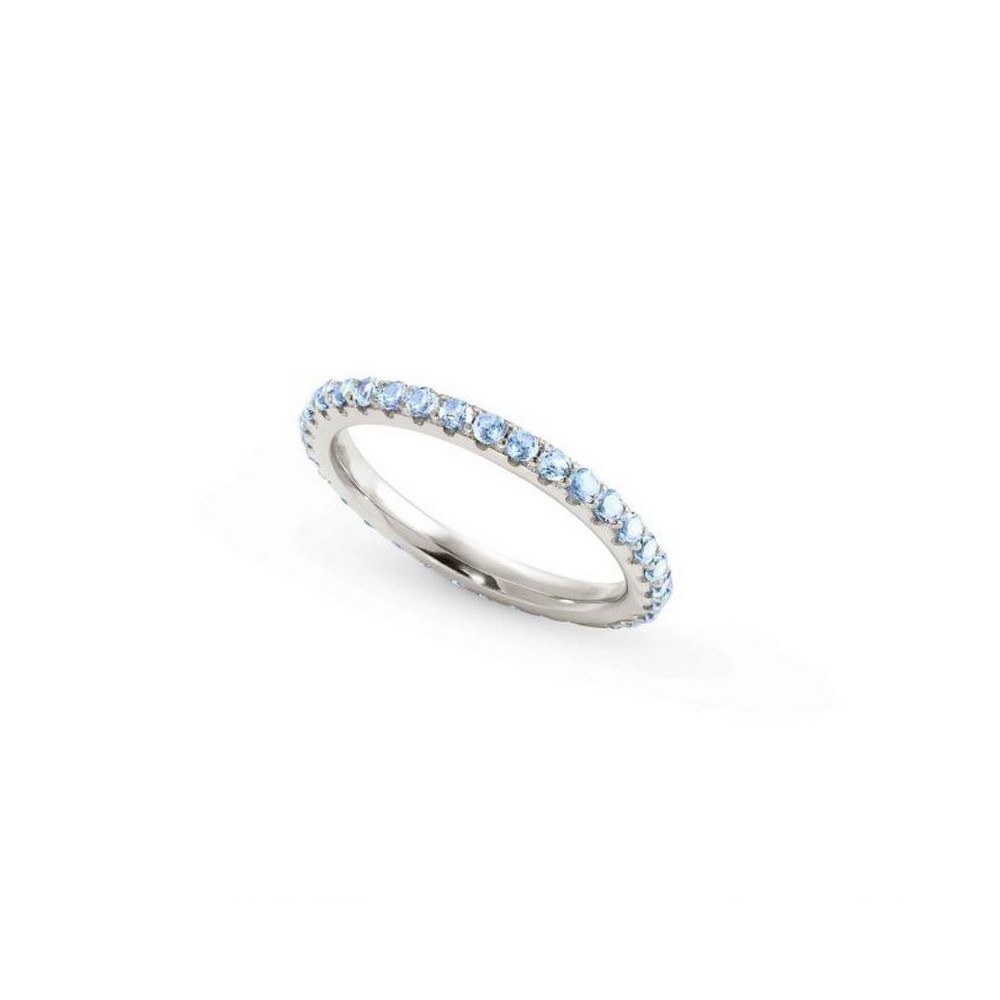 1 - Eternity ring for women 925 silver and blue zircons size 17 Nomination Lovelight 149700/019/008