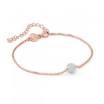 1 - Bracciale donna sfera centrale Argento 925 rosato e zirconi Nomination Soul 149003/011