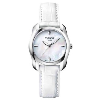 1 - Orologio Tissot solo tempo donna analogico cassa in acciaio 316L cinturino in pelle modello T023.210.16.111.00 T-Wave