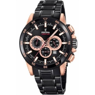 1 - Festina Chronograph watch man analog steel strap model F20354 / 1 Chrono Bike.