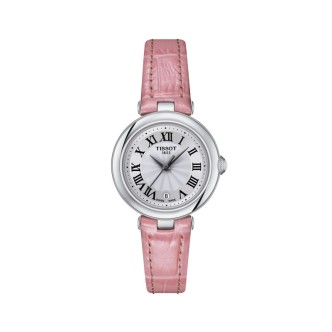 1 - Tissot Bellissima Small Lady watch pink leather T126.010.16.013.01 316L steel