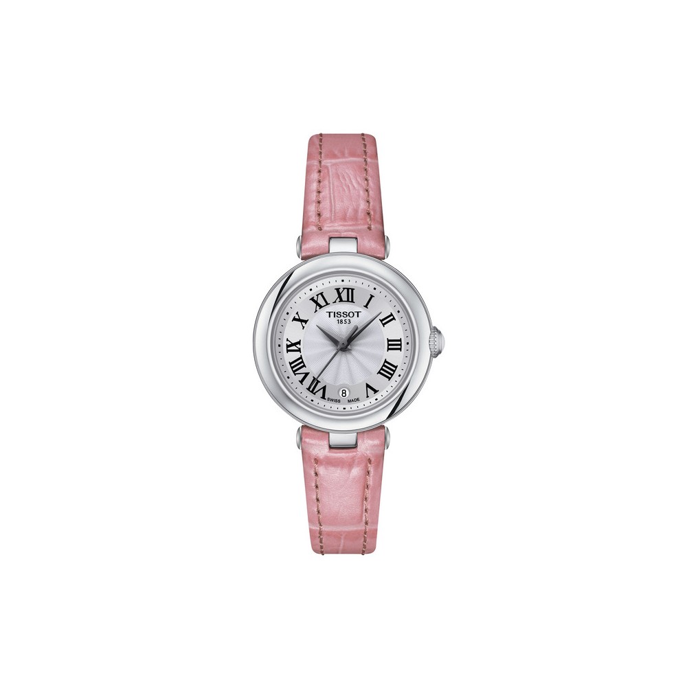 1 - Tissot Bellissima Small Lady watch pink leather T126.010.16.013.01 316L steel