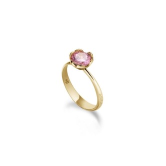 1 - Anello donna Le Bebé Oro giallo e Quarzo rosa LBB600-14