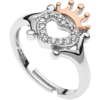 1 - Disney Princess girl heart ring 925 Silver and zircons RS00001TZWL-4