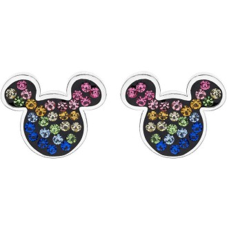 1 - Stud earrings Disney Mickey Mouse Mickey Mouse Silver 925 multicolor zircons E902878RRML-B