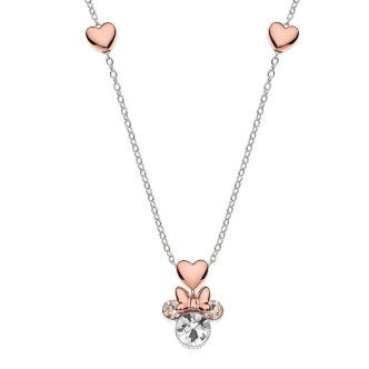 1 - Collana bimba Disney Mickey Mouse Minnie cuori Argento 925 zirconi bianchi e rosa NS00016TRWL-157