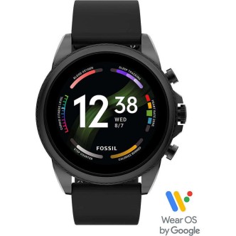 1 - Smartwatch Fossil uomo GEN 6 nero con Alexa FTW4061 cinturino silicone