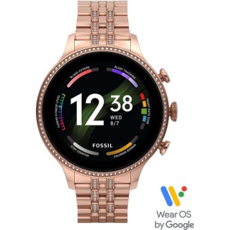 1 - Smartwatch Fossil donna GEN 6 rosato FTW6077 compatibile Alexa