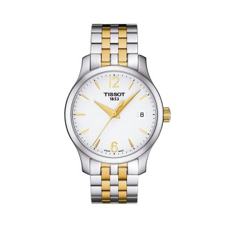 1 - Watch Tissot only time woman analog steel 316L case steel strap model T063.210.22.037.00 Tradition Lady