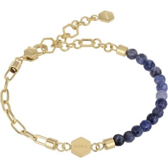 1 - Bracciale Breil uomo Kaleido acciaio con sodalite TJ3149