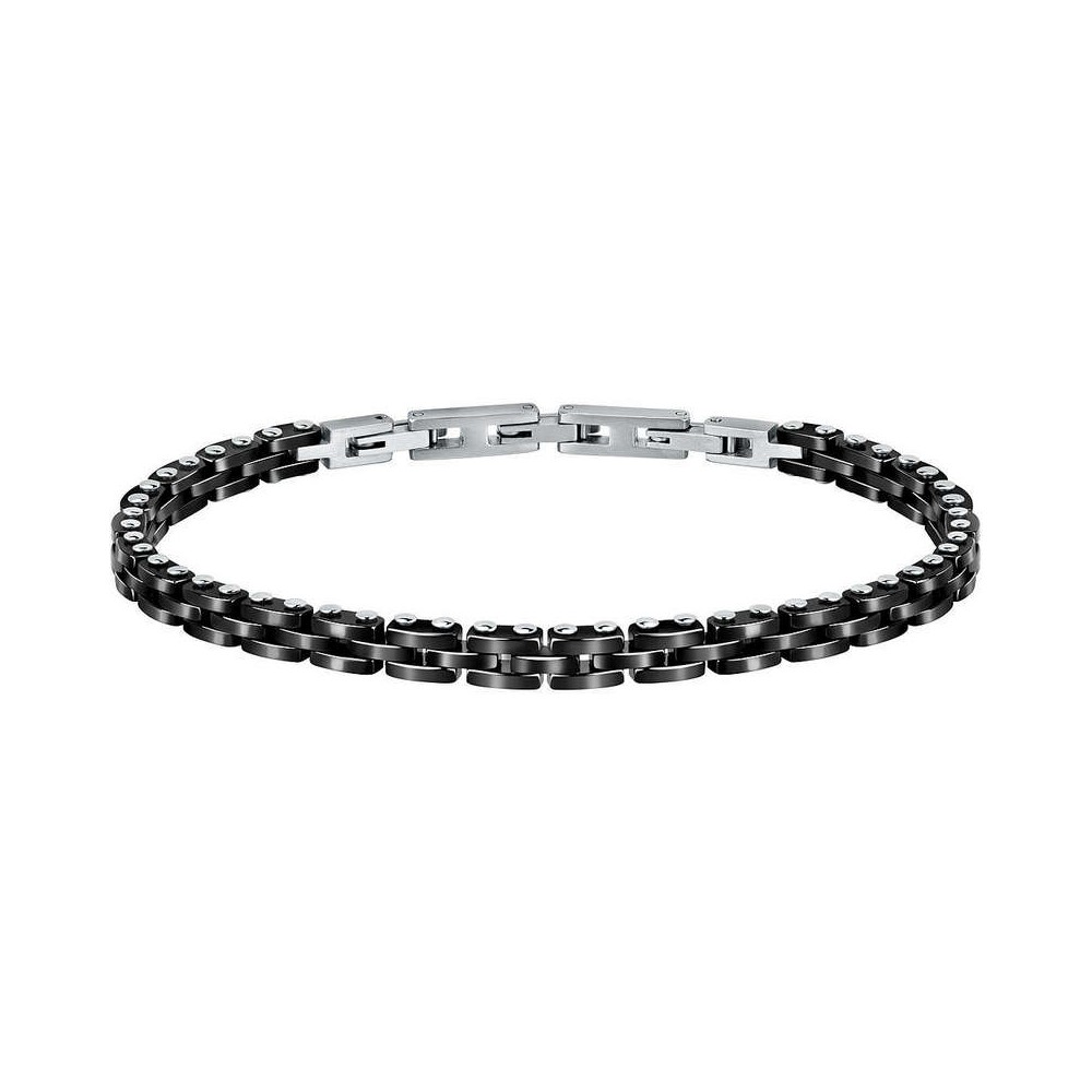 1 - Sector black steel and ceramic men's bracelet SAFR29