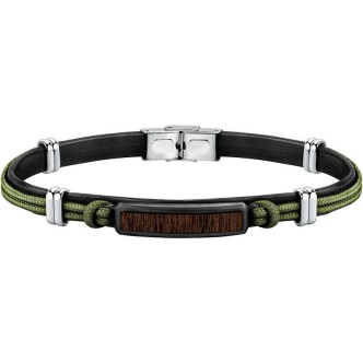 1 - Bracciale uomo Sector Wood legno e Nylon SATL11