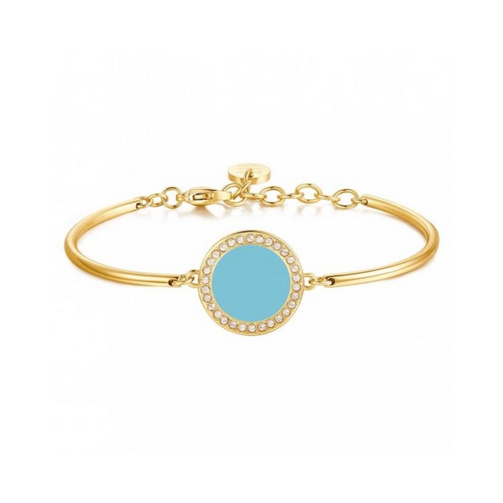 1 - Brosway Chakra Miami Vibes women's bracelet Golden steel and turquoise enamel BVB11