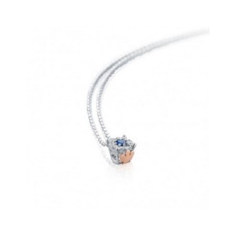 1 - Collana donna angeli Zaffiro Roberto Giannotti Oro Bianco 9Kt con diamanti LUX200Z