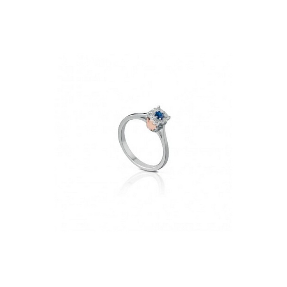 1 - Roberto Giannotti Sapphire Angels Woman Ring 9Kt White Gold with LUX202Z diamonds