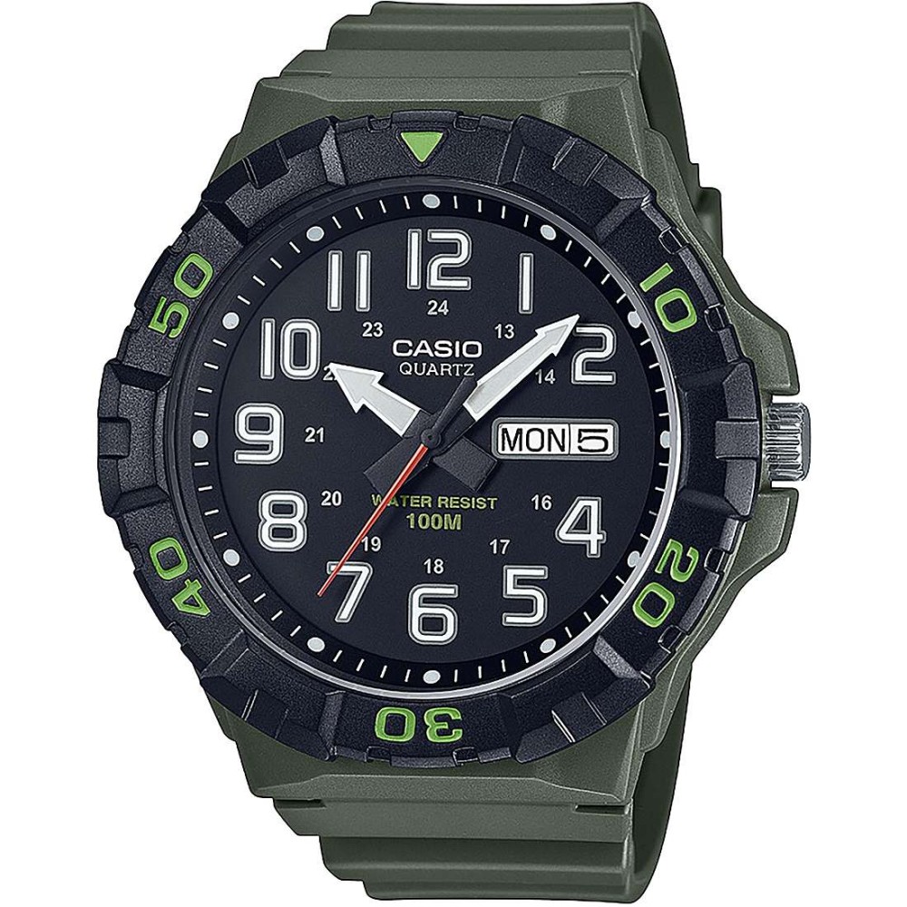 1 - Orologio solo tempo Casio verde uomo MRW-210H-3AVEF resina