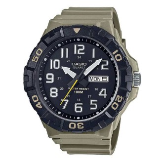 1 - Orologio solo tempo Casio verde militare uomo MRW-210H-5AVEF resina