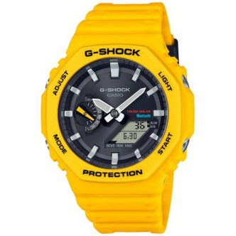 1 - Casio G-Shock yellow digital watch for men GA-B2100C-9AER Bluethoot resin and Smartphone