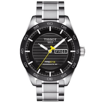 1 - Tissot man watch Automatic analogue steel strap model T100.430.11.051.00 Powermatic 80