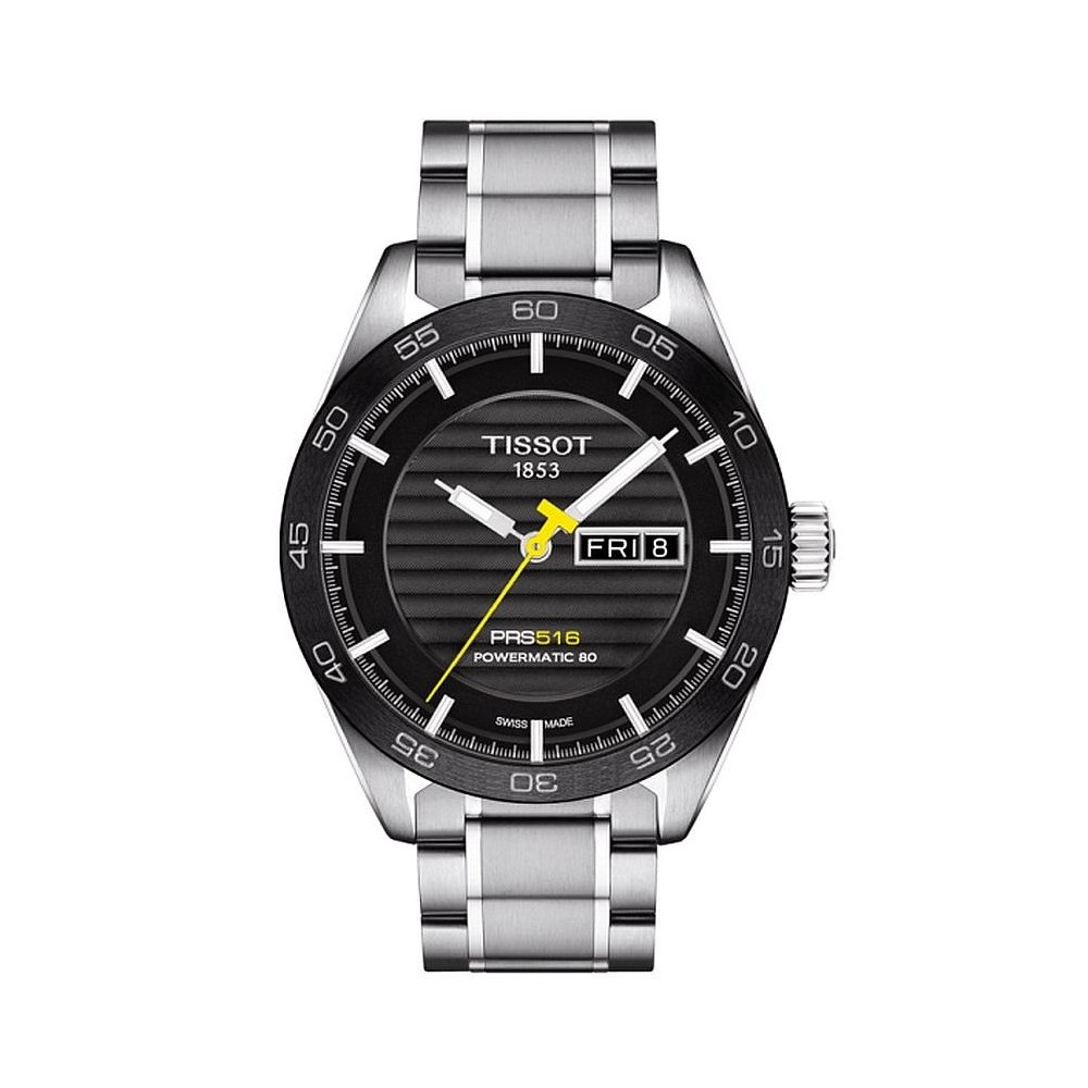 1 - Tissot man watch Automatic analogue steel strap model T100.430.11.051.00 Powermatic 80