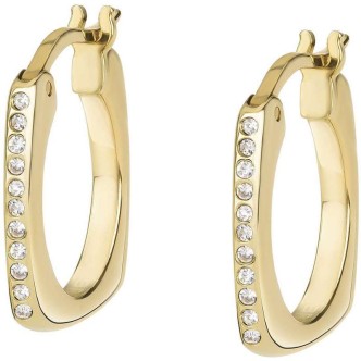 1 - Breil Tetra woman earrings golden square TJ3158 steel