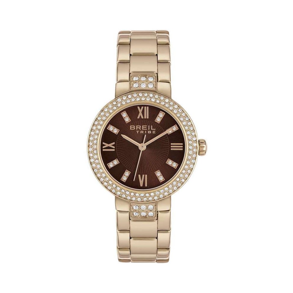 1 - Orologio Breil donna Dancefloor rosato con cristalli solo tempo EW0562