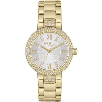 1 - Breil woman Dancefloor gold watch with crystals only time EW0561