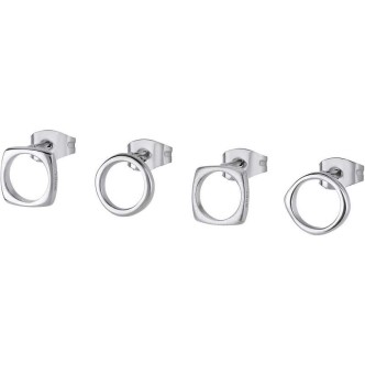 1 - Set 4 Breil Tetra TJ3163 woman earrings 316L steel