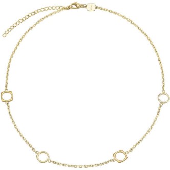 1 - Breil Tetra woman necklace golden TJ3168 316L steel