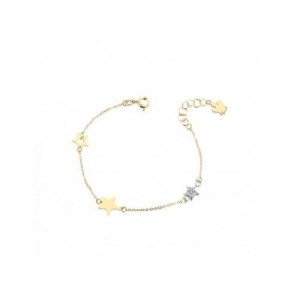 1 - Bracciale bimba stelline Roberto Giannotti Young Oro Giallo 9Kt NKT343