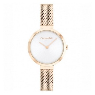 1 - Calvin Klein Timeless T-Bar rosé women's watch only time 25200083