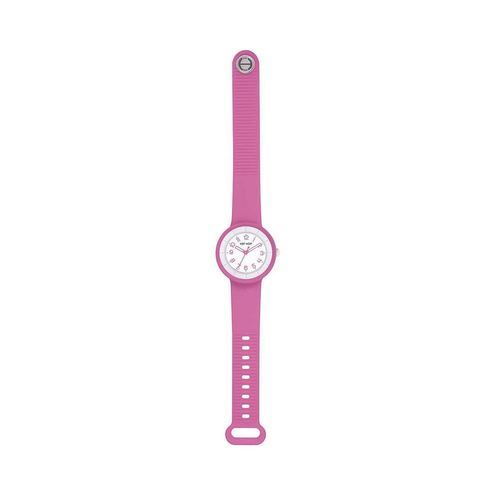 1 - Orologio Hip Hop solo tempo donna silicone rosa HWU1097 Hero.dot