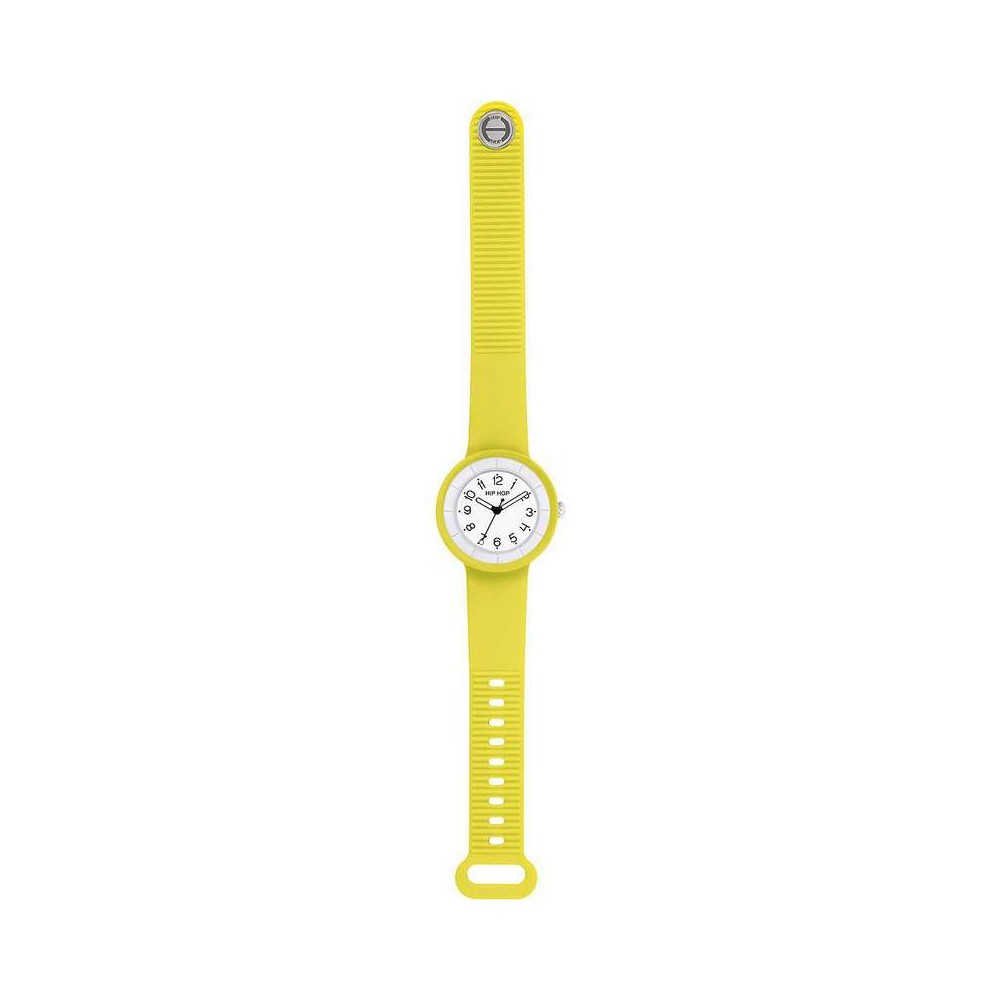 1 - Hip Hop watch only time woman yellow silicone HWU1098 Hero.dot