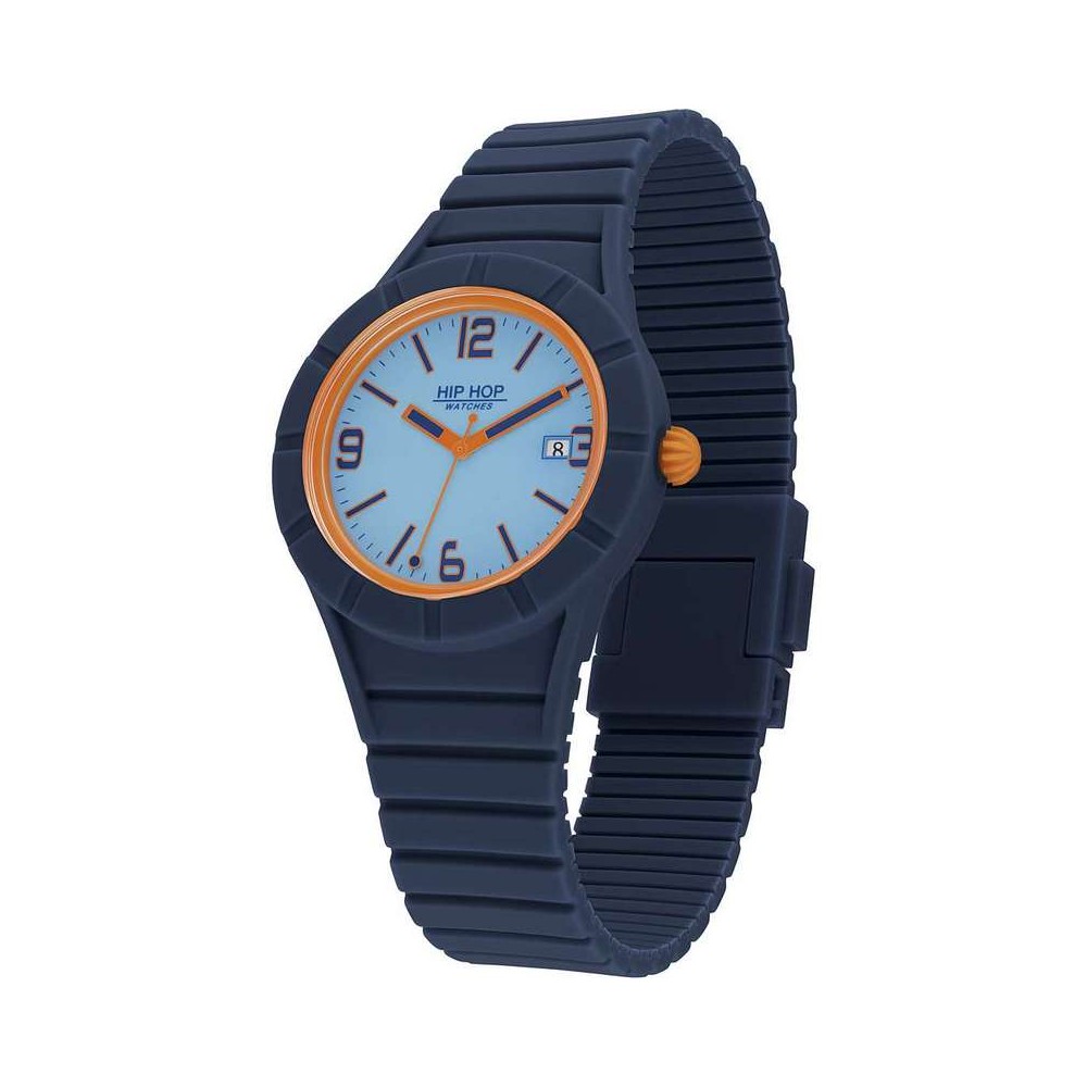 1 - Hip Hop X Man blue HWU1083 silicone watch