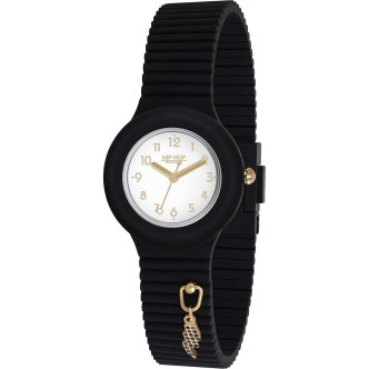 1 - Hip Hop Dancing in The Light black HWU1094 silicone woman watch.