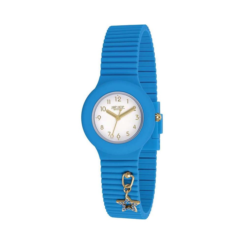 1 - Orologio donna Hip Hop Dancing in The Light azzurro HWU1091 silicone