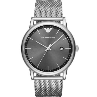 1 - Emporio Armani watch only time man analog steel strap model AR11069