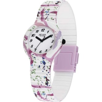 1 - Hip Hop Spring Paint white HWU1106 silicone woman watch