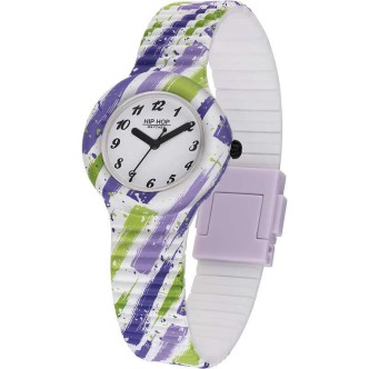 1 - Hip Hop Spring Paint multicolor HWU1108 silicone woman watch