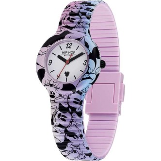 1 - Hip Hop Minnie Retro pink HWU1113 silicone woman watch