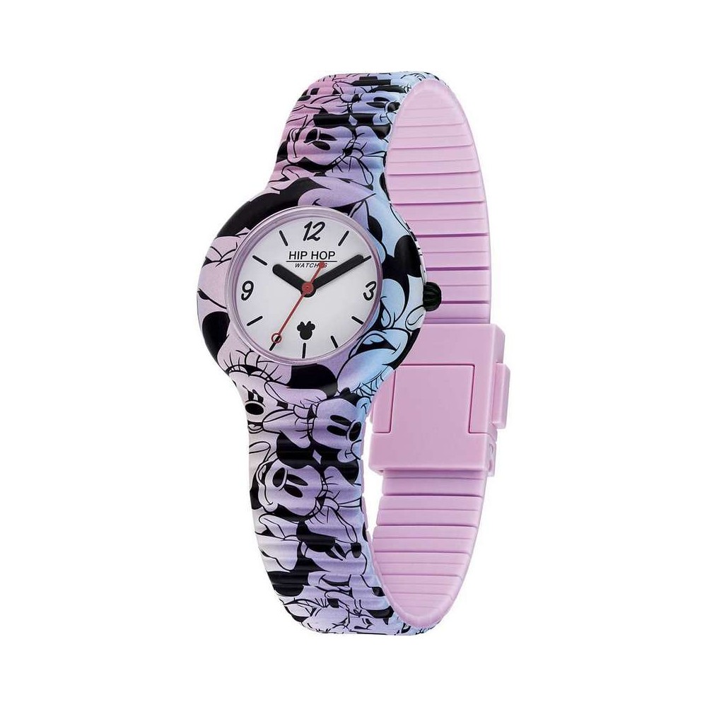 1 - Orologio donna Hip Hop Minnie Retro rosa HWU1113 silicone